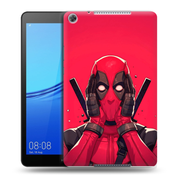 Силиконовый чехол на Huawei MediaPad M5 lite 8 с принтом Дедпул Deadpool Силиконовый чехол на Huawei MediaPad M5 lite 8 с принтом Дедпул Deadpool