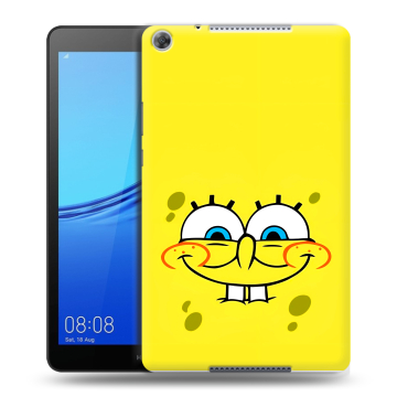 Силиконовый чехол на Huawei MediaPad M5 lite 8 с принтом спанчбоб спанч боб