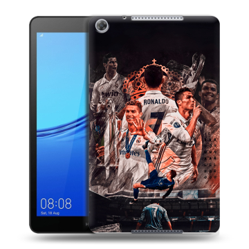 Силиконовый чехол на Huawei MediaPad M5 lite 8 с принтом Реал Роналдо Real Ronaldo