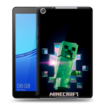 Силиконовый чехол на Huawei MediaPad M5 lite 8 с принтом Майнкрафт Minecraft