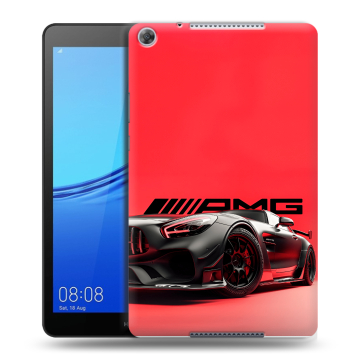 Силиконовый чехол на Huawei MediaPad M5 lite 8 с принтом Мерседес Mercedes AMG Силиконовый чехол на Huawei MediaPad M5 lite 8 с принтом Мерседес Mercedes AMG