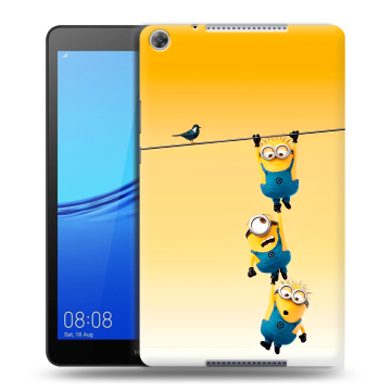 Силиконовый чехол на Huawei MediaPad M5 lite 8 с принтом Миньоны