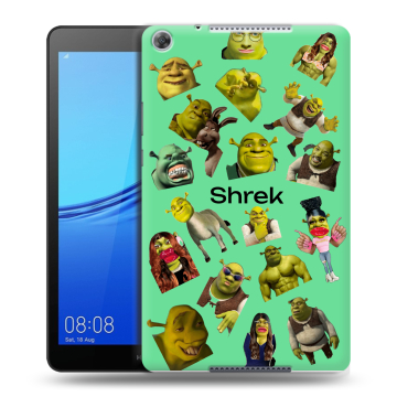 Силиконовый чехол на Huawei MediaPad M5 lite 8 с принтом Шрек Shrek Силиконовый чехол на Huawei MediaPad M5 lite 8 с принтом Шрек Shrek