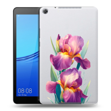 Силиконовый чехол на Huawei MediaPad M5 lite 8 с принтом Цветы орхидеи Силиконовый чехол на Huawei MediaPad M5 lite 8 с принтом Цветы орхидеи
