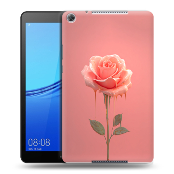 Силиконовый чехол на Huawei MediaPad M5 lite 8 с принтом Розовая роза Силиконовый чехол на Huawei MediaPad M5 lite 8 с принтом Розовая роза