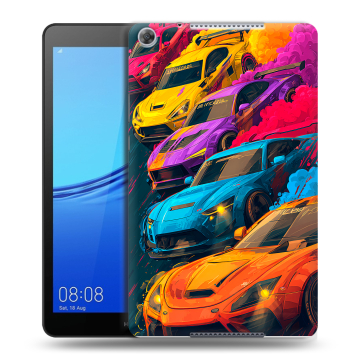 Силиконовый чехол на Huawei MediaPad M5 lite 8 с принтом Тачки Силиконовый чехол на Huawei MediaPad M5 lite 8 с принтом Тачки