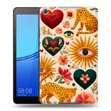 Силиконовый чехол на Huawei MediaPad M5 lite 8 с принтом Модный принт Силиконовый чехол на Huawei MediaPad M5 lite 8 с принтом Модный принт