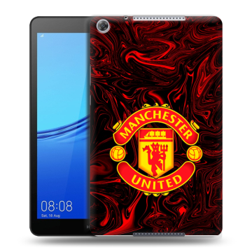 Силиконовый чехол на Huawei MediaPad M5 lite 8 с принтом Manchester United