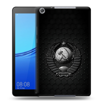 Силиконовый чехол на Huawei MediaPad M5 lite 8 с принтом Герб Флаг СССР