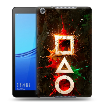 Силиконовый чехол на Huawei MediaPad M5 lite 8 с принтом Squid Game Игра кальмара