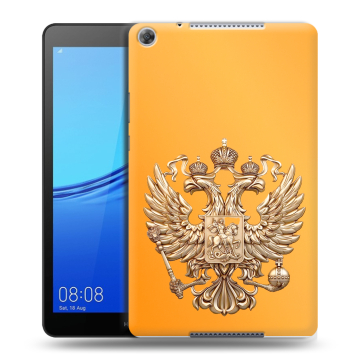 Силиконовый чехол на Huawei MediaPad M5 lite 8 с принтом Герб Флаг России