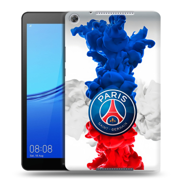 Силиконовый чехол на Huawei MediaPad M5 lite 8 с принтом PSG ПСЖ