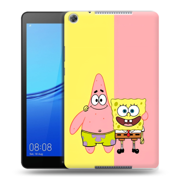 Силиконовый чехол на Huawei MediaPad M5 lite 8 с принтом Спанч боб Спанчбоб Силиконовый чехол на Huawei MediaPad M5 lite 8 с принтом Спанч боб Спанчбоб