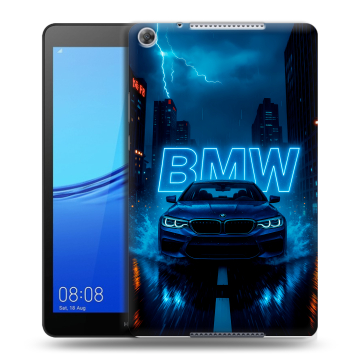 Силиконовый чехол на Huawei MediaPad M5 lite 8 с принтом BMW БМВ