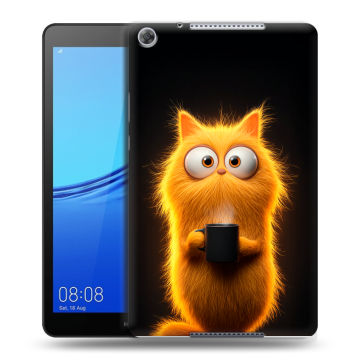 Силиконовый чехол на Huawei MediaPad M5 lite 8 с принтом Смешной кот