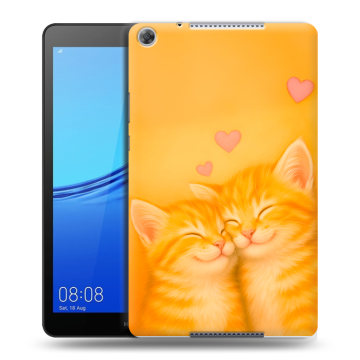 Силиконовый чехол на Huawei MediaPad M5 lite 8 с принтом Милые котята