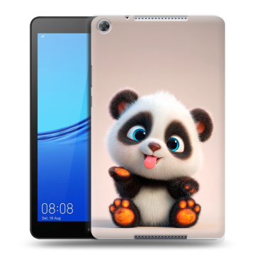 Силиконовый чехол на Huawei MediaPad M5 lite 8 с принтом милая панда