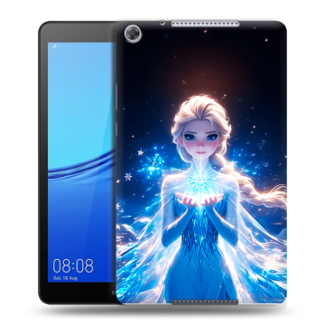 Силиконовый чехол на Huawei MediaPad M5 lite 8 с принтом Холодное сердце Frozen