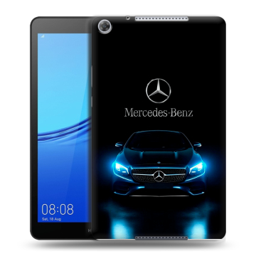 Силиконовый чехол на Huawei MediaPad M5 lite 8 с принтом Mercedes Мерседес
