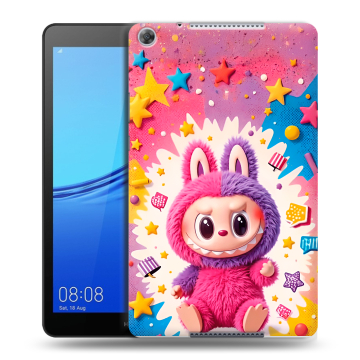 Силиконовый чехол на Huawei MediaPad M5 lite 8 с принтом Labubu Лабубу