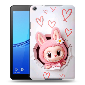 Силиконовый чехол на Huawei MediaPad M5 lite 8 с принтом Labubu Лабубу