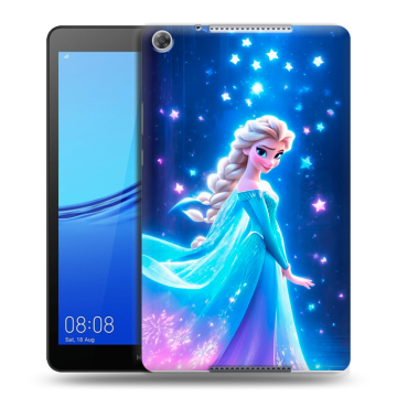 Силиконовый чехол на Huawei MediaPad M5 lite 8 с принтом Холодное сердце Frozen
