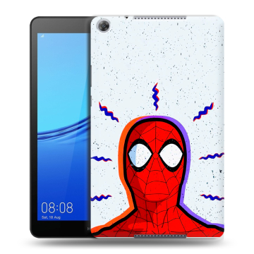 Силиконовый чехол на Huawei MediaPad M5 lite 8 с принтом Spiderman Человек паук
