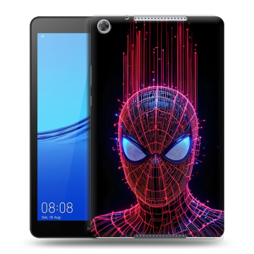 Силиконовый чехол на Huawei MediaPad M5 lite 8 с принтом Spiderman Человек паук
