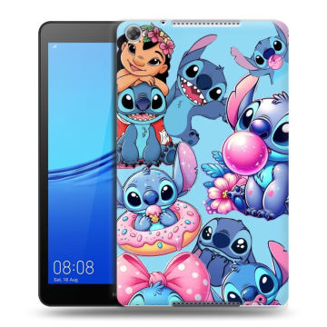 Силиконовый чехол на Huawei MediaPad M5 lite 8 с принтом Лило и Стич