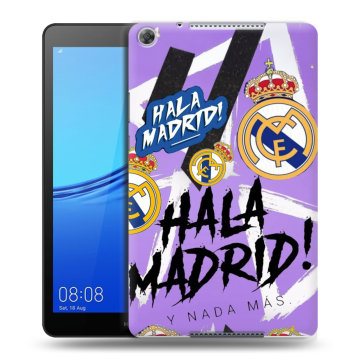 Силиконовый чехол на Huawei MediaPad M5 lite 8 с принтом Real Madrid Реал Мадрид