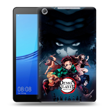 Силиконовый чехол на Huawei MediaPad M5 lite 8 с принтом Demon Slayer Клинок рассекающий демонов Силиконовый чехол на Huawei MediaPad M5 lite 8 с принтом Demon Slayer Клинок рассекающий демонов
