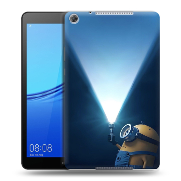 Силиконовый чехол на Huawei MediaPad M5 lite 8 с принтом Миньоны Силиконовый чехол на Huawei MediaPad M5 lite 8 с принтом Миньоны