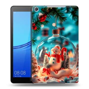 Силиконовый чехол на Huawei MediaPad M5 lite 8 с принтом Новый год Силиконовый чехол на Huawei MediaPad M5 lite 8 с принтом Новый год