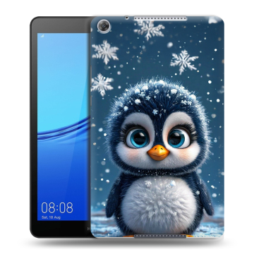 Силиконовый чехол на Huawei MediaPad M5 lite 8 с принтом Новый год Силиконовый чехол на Huawei MediaPad M5 lite 8 с принтом Новый год