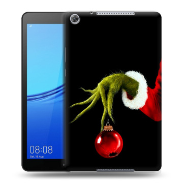 Силиконовый чехол на Huawei MediaPad M5 lite 8 с принтом Новый год Гринч Силиконовый чехол на Huawei MediaPad M5 lite 8 с принтом Новый год Гринч