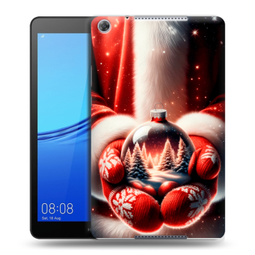 Силиконовый чехол на Huawei MediaPad M5 lite 8 с принтом Новый год Силиконовый чехол на Huawei MediaPad M5 lite 8 с принтом Новый год