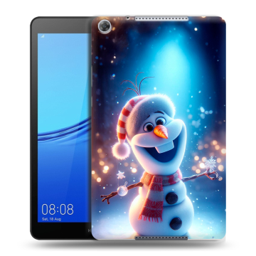 Силиконовый чехол на Huawei MediaPad M5 lite 8 с принтом Новый год Силиконовый чехол на Huawei MediaPad M5 lite 8 с принтом Новый год