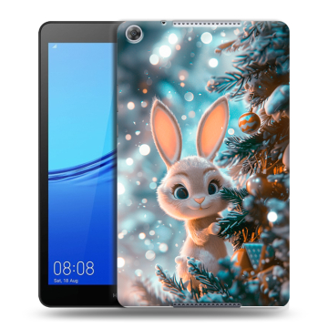 Силиконовый чехол на Huawei MediaPad M5 lite 8 с принтом Новый год Силиконовый чехол на Huawei MediaPad M5 lite 8 с принтом Новый год