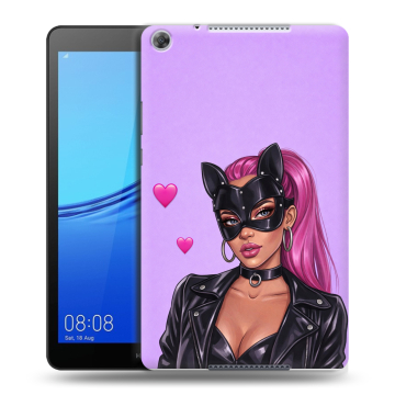 Силиконовый чехол на Huawei MediaPad M5 lite 8 с принтом женский Силиконовый чехол на Huawei MediaPad M5 lite 8 с принтом женский