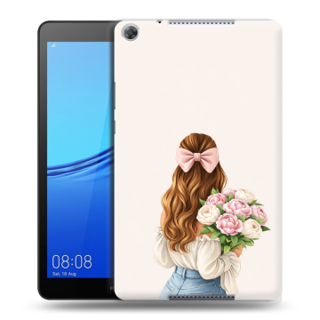 Силиконовый чехол на Huawei MediaPad M5 lite 8 с принтом женский