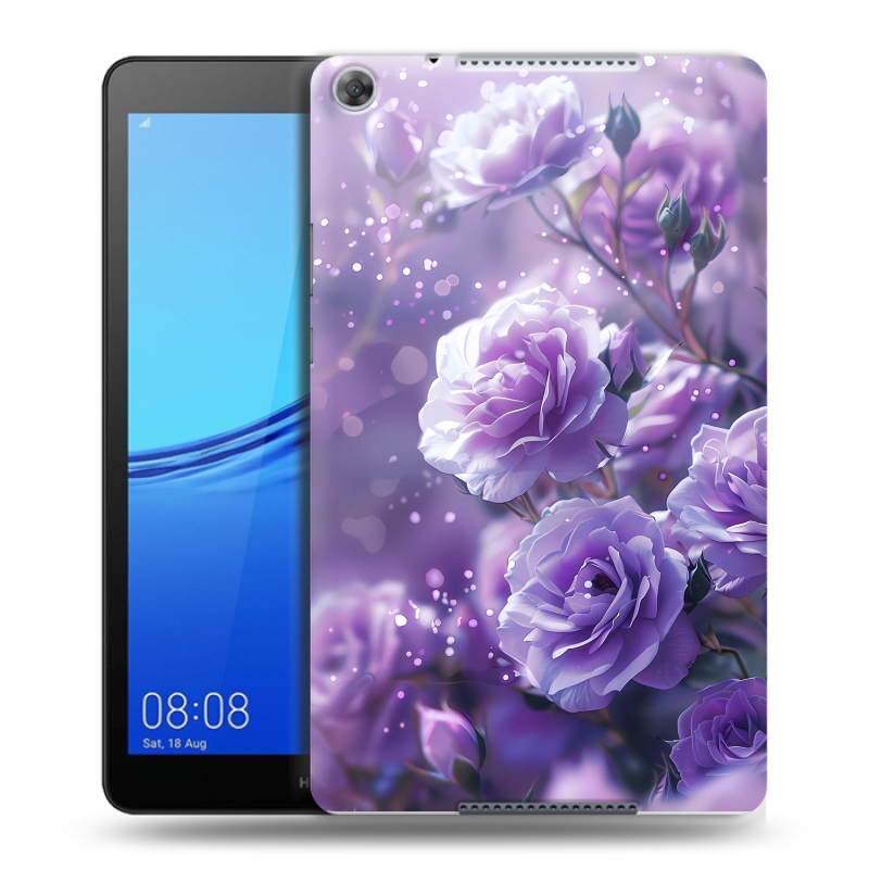Силиконовый чехол на Huawei MediaPad M5 lite 8 с принтом Розы цветы Силиконовый чехол на Huawei MediaPad M5 lite 8 с принтом Розы цветы