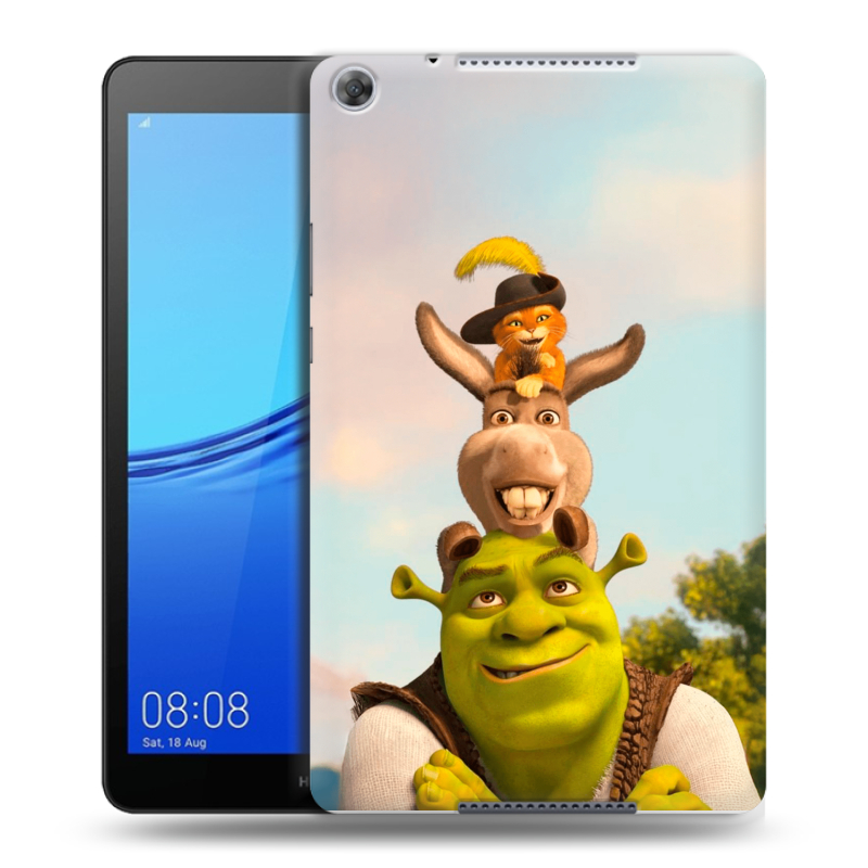 Силиконовый чехол на Huawei MediaPad M5 lite 8 с принтом Шрек Shrek Силиконовый чехол на Huawei MediaPad M5 lite 8 с принтом Шрек Shrek