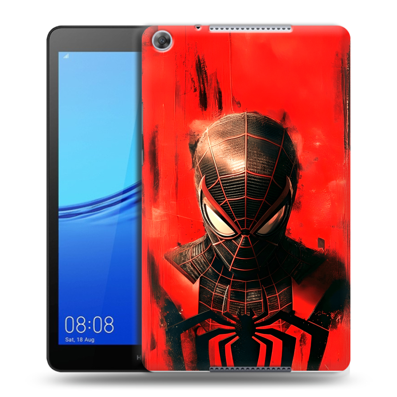 Силиконовый чехол на Huawei MediaPad M5 lite 8 с принтом человек паук spiderman Силиконовый чехол на Huawei MediaPad M5 lite 8 с принтом человек паук spiderman