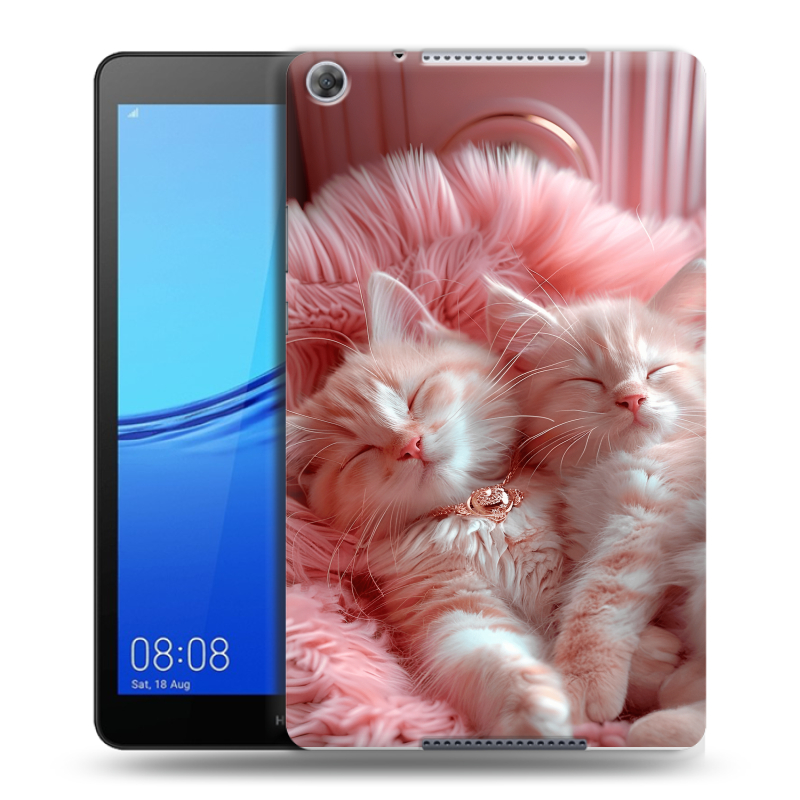 Силиконовый чехол на планшета Huawei MediaPad M5 lite 8 с принтом котята котики Силиконовый чехол на планшета Huawei MediaPad M5 lite 8 с принтом котята котики