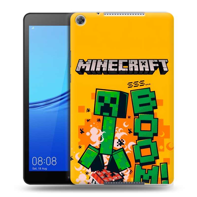 Силиконовый чехол на Huawei MediaPad M5 lite 8 с принтом Майнкрафт Minecraft Силиконовый чехол на Huawei MediaPad M5 lite 8 с принтом Майнкрафт Minecraft