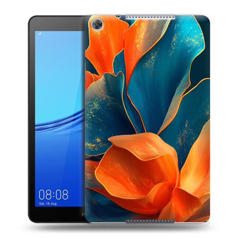 Силиконовый чехол на Huawei MediaPad M5 lite 8 с принтом Цветы Силиконовый чехол на Huawei MediaPad M5 lite 8 с принтом Цветы