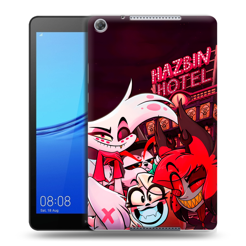 Силиконовый чехол на Huawei MediaPad M5 lite 8 с принтом Hazbin Hotel Отель Хазбин Силиконовый чехол на Huawei MediaPad M5 lite 8 с принтом Hazbin Hotel Отель Хазбин
