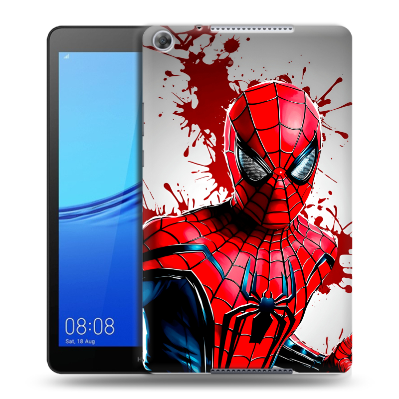Силиконовый чехол на Huawei MediaPad M5 lite 8 с принтом Spiderman Человек паук Силиконовый чехол на Huawei MediaPad M5 lite 8 с принтом Spiderman Человек паук