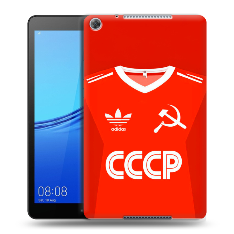 Силиконовый чехол на Huawei MediaPad M5 lite 8 с принтом Флаг Герб СССР Силиконовый чехол на Huawei MediaPad M5 lite 8 с принтом Флаг Герб СССР