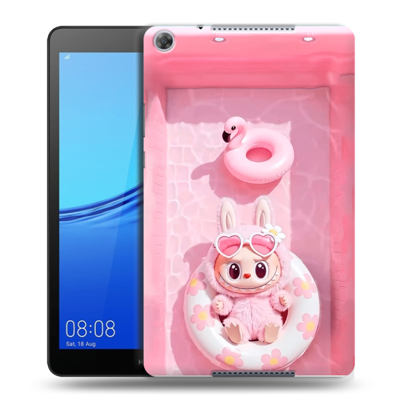 Силиконовый чехол на Huawei MediaPad M5 lite 8 с принтом Labubu Лабубу Силиконовый чехол на Huawei MediaPad M5 lite 8 с принтом Labubu Лабубу